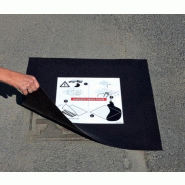 Obturateur de surface magnétique - Plaque réutilisable, souple et facile à entretenir - 800x800mm Obturateur de surface magnétique - Plaque réutilisable, souple et facile à entretenir - 800x800mm