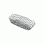 Panier finger food en acier noir 25,5x12,5x6cm