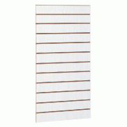 Panneau rainuré R10 L59,5xP120cm épaisseur 18mm - bois blanchi