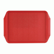 Plateau avec poignées rouge - 435 x 305 x 33 mm - ROLTEX - 0615402130998
