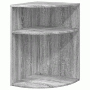 VidaXL Table d'appoint Gris Sonoma 39,7 x 39,7 x 60 cm Modèle Apex Premium - 891136