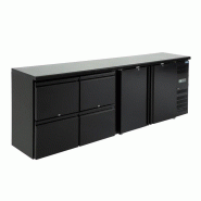 Arrière-bar Série U 2 portes et 4 tiroirs GL456 Polar