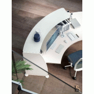 Banque d'accueil Glass avec accès PMR - Quadrifoglio - Droite