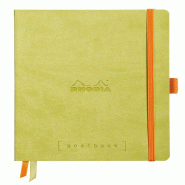 Carnet souple Goalbook Rhodiarama anis A5, 240p./120 feuilles ivoire 90 g/m², dot grid - vert 117746C