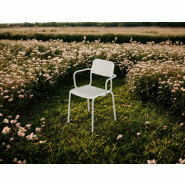 Chaise avec accoudoirs Tube 4 pieds - MDD