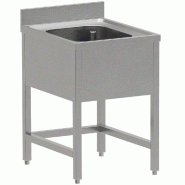 Diamond - Plonge inox ECO 1 cuve, sans sous-tablette inférieure - réf. WR-C1EX-DX1 - inox AKS-WR-C1EX-DX1 Diamond - Plonge inox ECO 1 cuve, sans sous-tablette inférieure - réf. WR-C1EX-DX1 - inox AKS-WR-C1EX-DX1