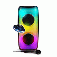 Enceinte Autonome Sono DJ BIG BEN PARTY PARTYBTHPM - 50W - Bluetooth USB SD - effets LED Jeu OVNI, Activation de Basses, Micro - 3666638041180