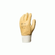 GANTS cuir fleur vachette HYDROFUGE protege artere beige (2450) norme 2121_0