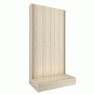 Gondole simple face Alias L70xP30xH143cm - bois blanchi