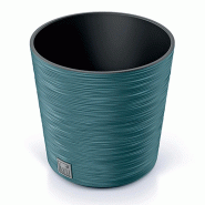 Prosperplast - Jardinière coloris Bleu scandinave, avec réservoir, collection FURU - 25x25x24,7 cm, capacité 7,5 L - bleu plastique polypropylène