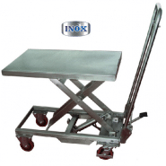 Table élévatrice hydraulique mobile INOX 304 100 &amp; 200 KGS Référence   MH-V20