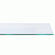Tablette en verre trempé - L50xP30cm - épaisseur 8mm - Transparent