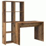 VidaXL Bureau Bois Ancien 138,5 x 55 x 143 cm Bois d'ingénierie Modèle Titan Jardin - 3337255