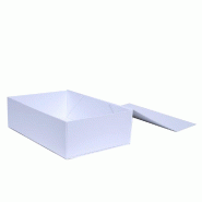 Boite cadeau aimantée blanche 33x22x10cm - par 5
