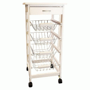 Chariot, desserte de cuisine St Helens Home and Garden, avec 4 roulettes et 4 paniers métallique - 5021196813019