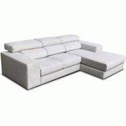 CITY Canapé tissu Bogota 2 angle réversible tissu gordon gris clair CITY Canapé tissu Bogota 2 angle réversible tissu gordon gris clair