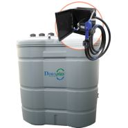 Cuve Duraplas de stockage AdBlue 2000L - double paroi - pompe 35L/min - volucompteur électronique - PEHD renforcé