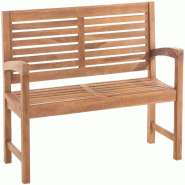 Décoshop26 - Banc de jardin en teck massif avec dossier à barreaux et accoudoirs – 150 cm 10_0008622 - 3000266754164 Décoshop26 - Banc de jardin en teck massif avec dossier à barreaux et accoudoirs – 150 cm 10_0008622 - 3000266754164