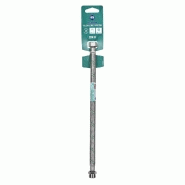 Flexible métallique de raccordement 30 cm - Mâle/Femelle 12 x 17 - Polyéthylène inox - Garantie 10 ans Flexible métallique de raccordement 30 cm - Mâle/Femelle 12 x 17 - Polyéthylène inox - Garantie 10 ans
