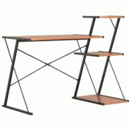 Helloshop26 - Bureau table poste de travail meuble d'ordinateur informatique étude avec étagère et 116 x 50 x 93 cm noir 02_0023482 - 3000214349336 Helloshop26 - Bureau table poste de travail meuble d'ordinateur informatique étude avec étagère et 116 x 50 x 93 cm noir 02_0023482 - 3000214349336