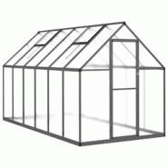 Helloshop26 - Serre tente abri plante fleur légumes avec cadre de base 334 x 169 x 195 cm aluminium anthracite 02_0044501 - 3000220181494 Helloshop26 - Serre tente abri plante fleur légumes avec cadre de base 334 x 169 x 195 cm aluminium anthracite 02_0044501 - 3000220181494