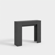 Itamoby Console Extensible 90X25/181 Cm Slick Anthracite - noir VE09025COSLIC-AN