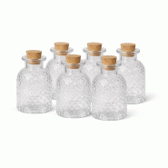 Lot de 6 petites bouteilles en verre 100 ml - transparent verre FN36135-6
