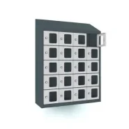 Mini-casiers 20 compartiments avec portes en plexiglas pour montage mural