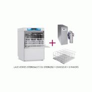 Pack stop essuyage lave-verres 400 x 400 avec osmoseur - PSTERV242
