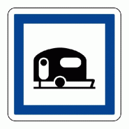 Panneau CE4b - Terrain de camping pour caravanes