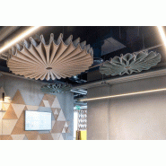 Panneau pour plafond en feutre acoustique BuzziPleat Panneau pour plafond en feutre acoustique BuzziPleat