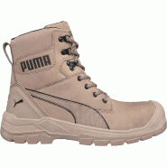 PUMA SAFETY Chaussures de sécurité hautes Conquest STONE HIGH S3 CI HI HRO SRC - marron/gris 44 - 44 blanc multi-matériau 4051428070379