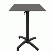 RestooTab - Mange-debout pliable pour terrasse Diabolo 60x60cm gris anthracite - gris TB-DIAFF-6060C-GR.ANT
