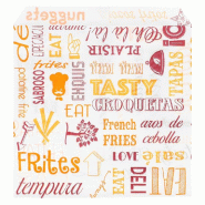 Sachet à frites papier ingraissable Parole 12x12cm - par 1000