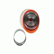 Schneider Emporte-pièce - Ensemble ovale cranté 12 pièces, acier inoxydable, épaisseur du matériau : 0,4 - 0,5 mm - inox 199507