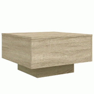 VidaXL Table basse chêne sonoma 55x55x31 cm bois d'ingénierie Modèle Atlas Infinite Modern - 836569