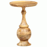 VidaXL Table d'appoint ronde 43x43x66 cm Bois de manguier massif Modèle Luna Vision Plus - 286471XL
