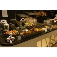 Vitrines réfrigérées boulangerie/pâtisserie/confiserie - inox intérieur, décoration personnalisable, froid statique ou ventilé Vitrines réfrigérées boulangerie/pâtisserie/confiserie - inox intérieur, décoration personnalisable, froid statique ou ventilé
