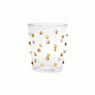 Zafferano Party Tumbler Verre Or Jaune 45 Cl Set De 6 Pièces En Verre - jaune py00118