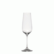 Zafferano Scaligero Set De 6 Verres Pour Mousseux Et Champagne En Verre Sonore Supérieur, Design Élégant Et Moderne, Capacité 19 Cl, Collection Lu