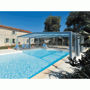 Abri de piscine - 3 angles sans rails- bas, mi-haut ou haut - Triptik