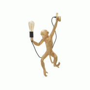 Applique murale en polyrésine Monkey 32 x 32 x 64 cm doré Mauro Ferretti - doré 8024609382772