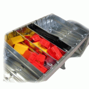 Bac modulaire métallique rayonnage léger RACK galvanisé - acier de première qualité - certification TUV Bac modulaire métallique rayonnage léger RACK galvanisé - acier de première qualité - certification TUV