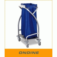 Chariot pour collecte de linge sale avec support - ondine