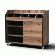 Desserte de service professionnelle en bois Baroque PREMIUM - GOLDINOX - marron 3701770829965