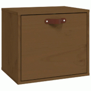Helloshop26 - Armoire murale en bois de pin massif fonction décorative rangement 40 x 30 x 35 cm en bois marron miel 02_0048356 - marron Bois massif