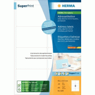 HERMA 800 étiquettes blanches Premium, format 99,1 x 67,7 mm (100 feuilles A4 / cdt) - 4269