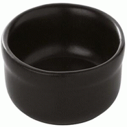 In Situ - Mini Ramequin Blackstone en grès noir satiné 4 cl diamètre 6 cm - boite de 36 - noir Grès 051300