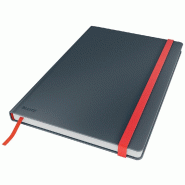 LEITZ Lot de 5 Cahier Cosy B5, 160p./80 feuilles 100 g/m², ligné, couv. Rigide gris - gris 44830089