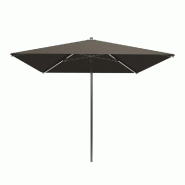 Parasol pour terrasse Pro Ouessant carré 250 cm - armature+toile+housse - taupe